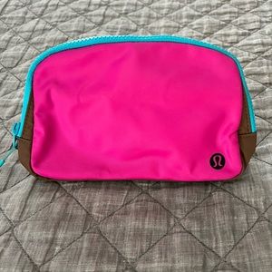 Sonic Pink/Cacao/Black…Lululemon Everywhere Belt Bag, Excellent Condition :)